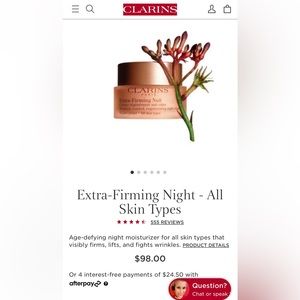 Clarins firming nuit creme